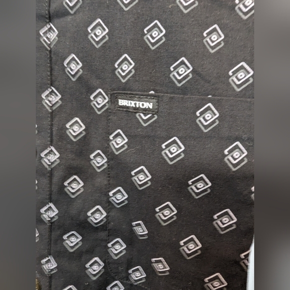 BRIXTON Men's short sleeve button down stretch shirt Size XL new - Picture 9 of 13